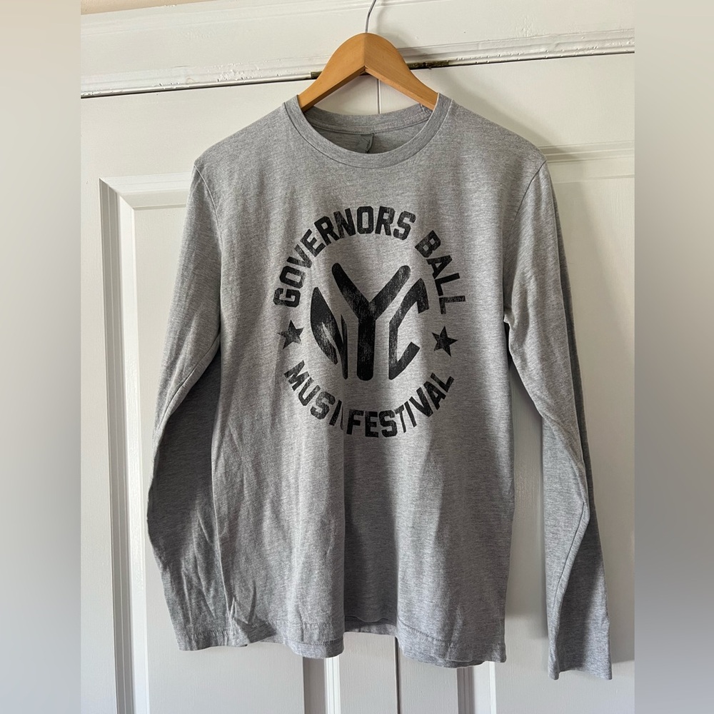 Next Level Governor’s Ball Long Sleeve Grey Tee Shirt